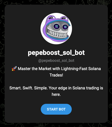 Pepeboost Solana Telegram Trading Bot: Sniper And CopyTrading 3