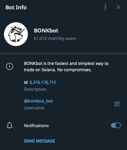 Telemetry Solana Trading Platform By BonkBot: Sniper And Trading Bot 251