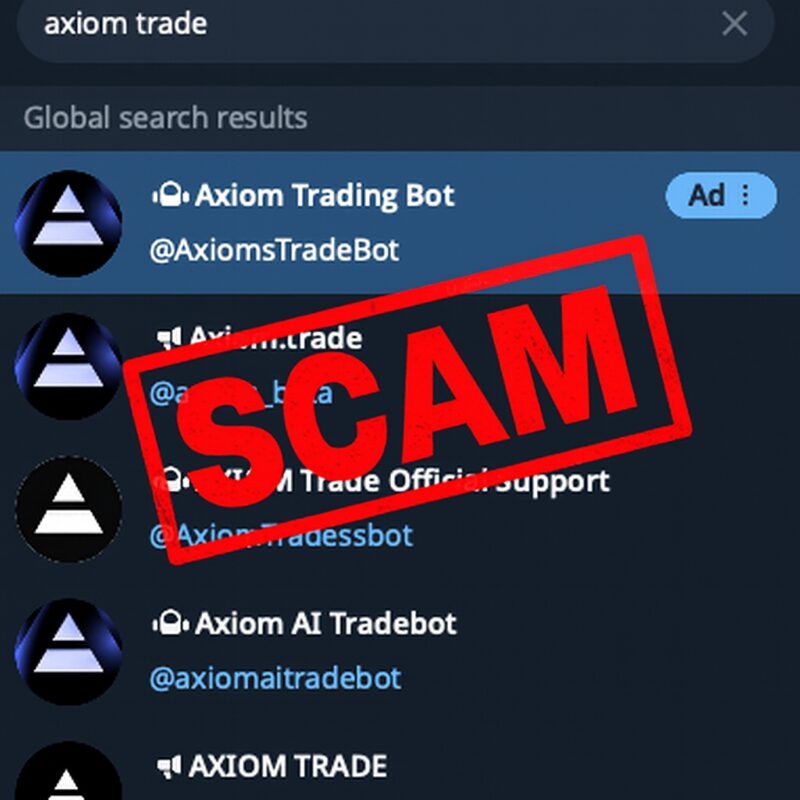 Axiom Trade Telegram Trading Bot: Trading Solana MemeCoins On Telegram 3